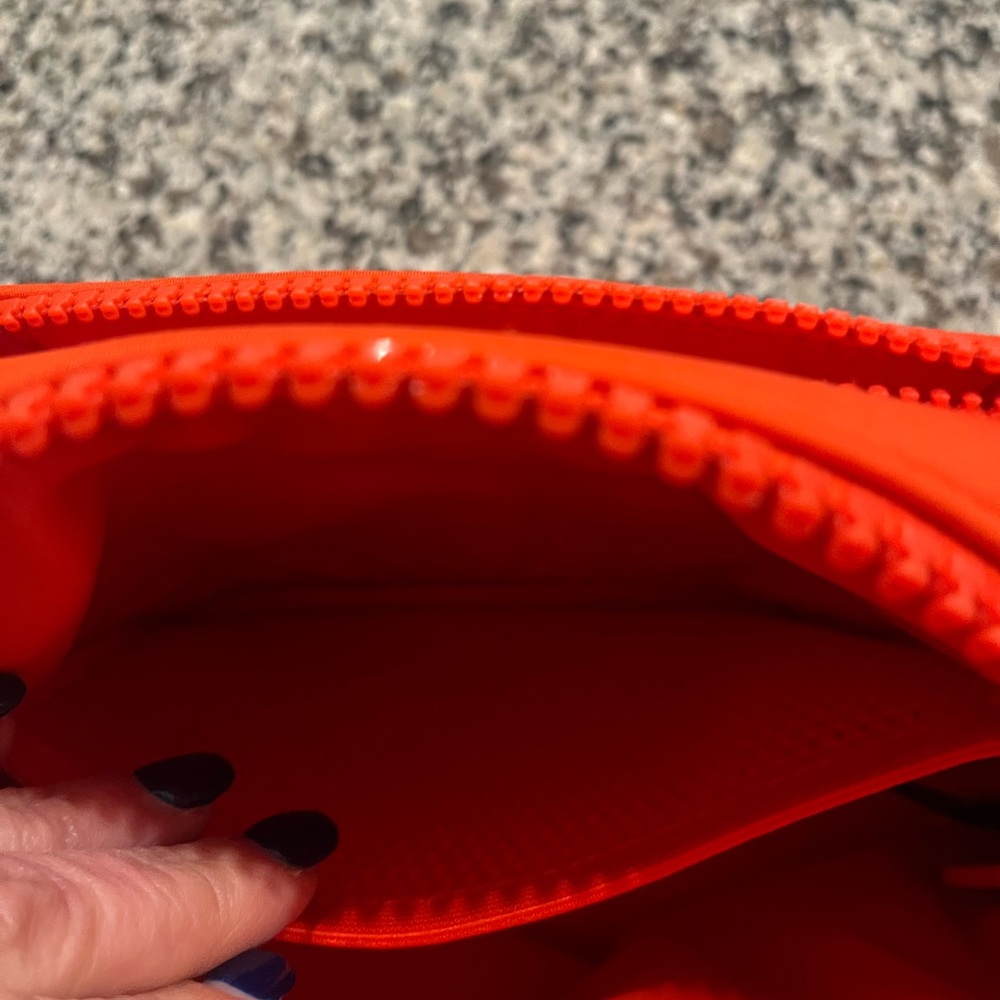 Dagne Dover Micah Bright Orange Crossbody with Front Zip Pocket EUC - Picture 13 of 16